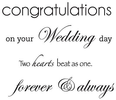 Kaiser Craft Mini Clear Stamp Wedding Words