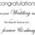 Kaiser Craft Mini Clear Stamp Wedding Words