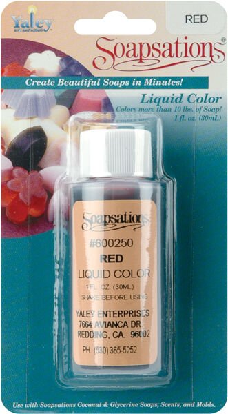 Yaley Soapsations Liquid Soap Color Red