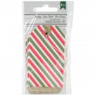 American Crafts Christmas Tags Red And Green Striped