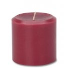 Darice Pillar Candle Dark Red Apple Cinnamon Scented 2.8 X 2.8 inches