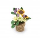 Darice Timeless Minis Handmade Fresh Flowers In Basket 1.25 X 1.75 inches