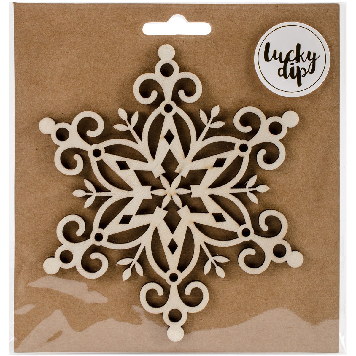 Kaiser Craft Lucky Dip Decor Flourish Med Snowflake