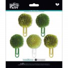 Bella Blvd Illustrated Faith Basics Collection Pom Pom Clips Olive You Mix