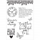 Kaiser Craft PS I Love You Collection Clear Acrylic Stamps