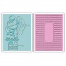 Sizzix Textured Impressions A6 Embossing Folders Peace