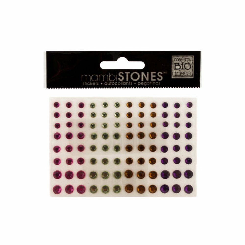 Bulk Decorative Glitter Craft Bling MultiColored Rhinestone Singles Stickers