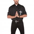 Halloween Wholesalers- The Holy Prayer Men's Dress- Black - XL/XXL