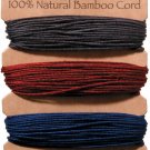 Darice Bamboo Cord Navy, Burgundy, Blue & Green Colors 20 lb Size 120 ft Length