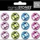MAMBI Stones Rhinestone Stickers 18mm Pastel Multi Light Purple