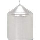 Darice Mini Pillar Candle Metallic Silver 2 X 2.5 Inches
