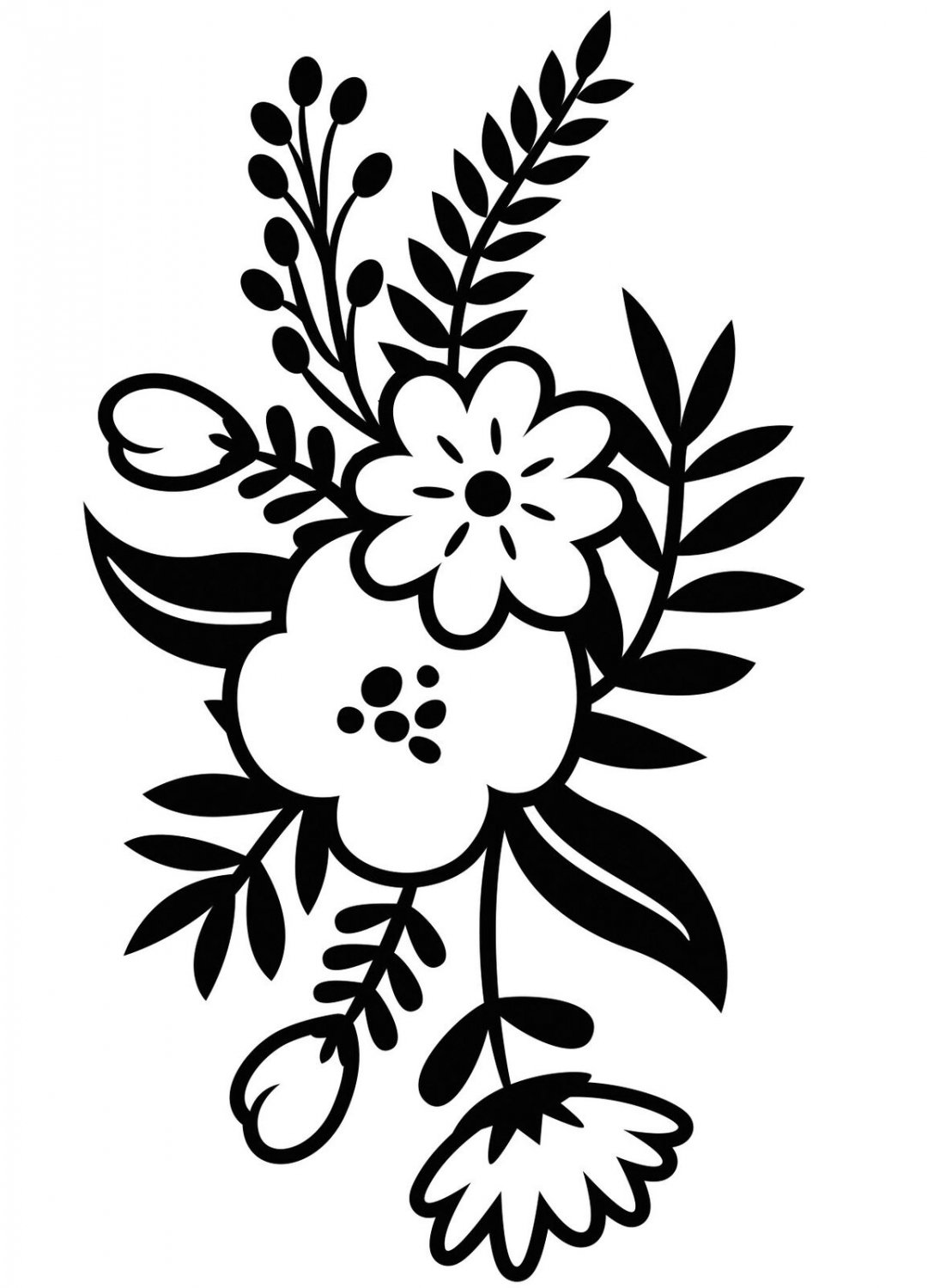 Darice Small Floral Sprig Emboss Folder