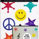 Me And My Big Ideas Laptop Removable Stickers Smily Face And Stars
