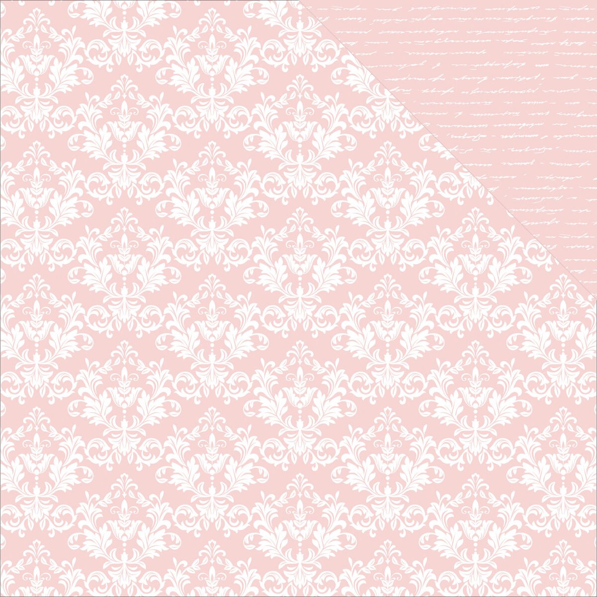 Kaiser Craft Pink Damask Back To Basics