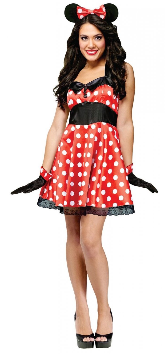 Fun World Women's Retro Miss Mouse, Small/Medium Size (2-8)