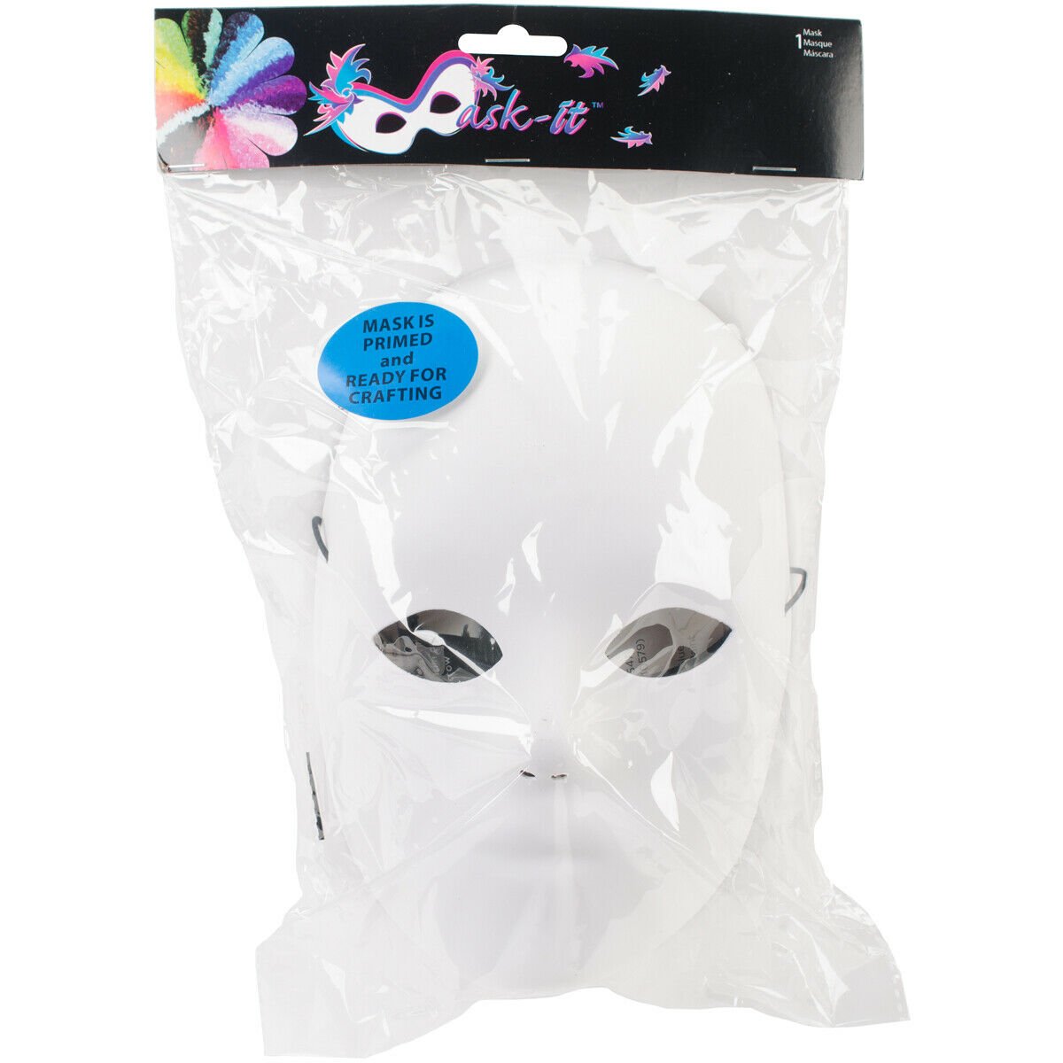 Mask-It Full Male Face Form 8.5 -White