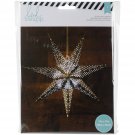 American Crafts Heidi Swapp Paper Lanterns Medium 7 Point Silver Foil