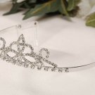 Darice V35976 Tiara with Rhinestone Accent, Silver
