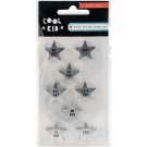 American Craft Crate Paper Cool Kid Collection Res Stars Metallic Silver
