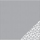 American Crafts Basics Double Sided Cardstock 12 X12  Gray Tiny Dot