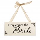 Darice Here Comes The Bride Wall Decor Sign