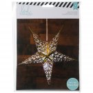 American Crafts Heidi Swapp Paper Lanterns Medium 5 Point Gold Foil