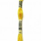 DMC Six-Strand Embroidery Cotton 8.7yd-Medium Yellow