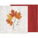 American Craft  Warm And Cozy Collection 12X12 Double Sided Paper Fall Botanical