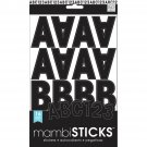 Me & My Big Ideas Large Alphabet And Number Stickers-Black Caps