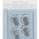 Darice Victoria Lynn Floral Hair Twist Accents Rhinestones