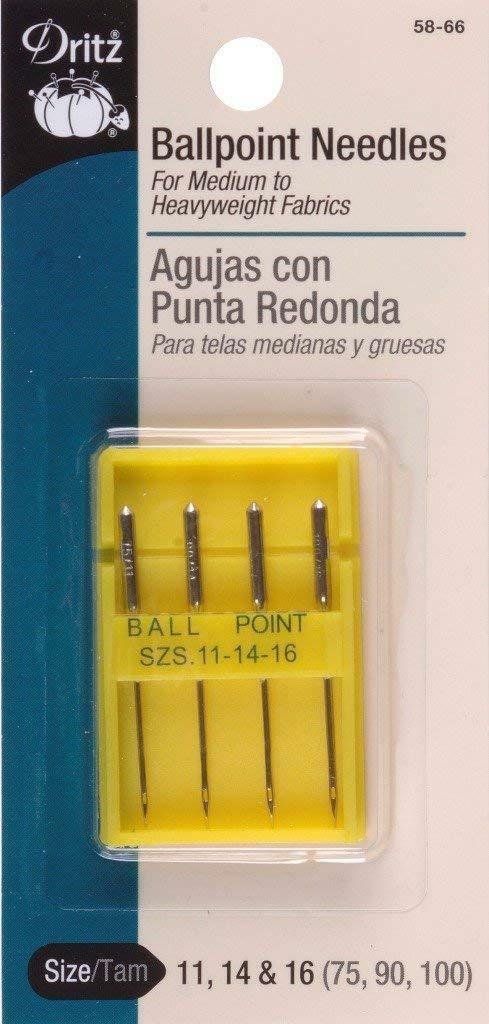 Dritz Ball Point Machine Needles , Size 11