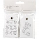 Kaiser Craft KaiserColour Coloring Tag Pack Holly Jolly