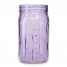 Darice Mason Jar Transparent Glass Purple 3.25 x 6.5 inches
