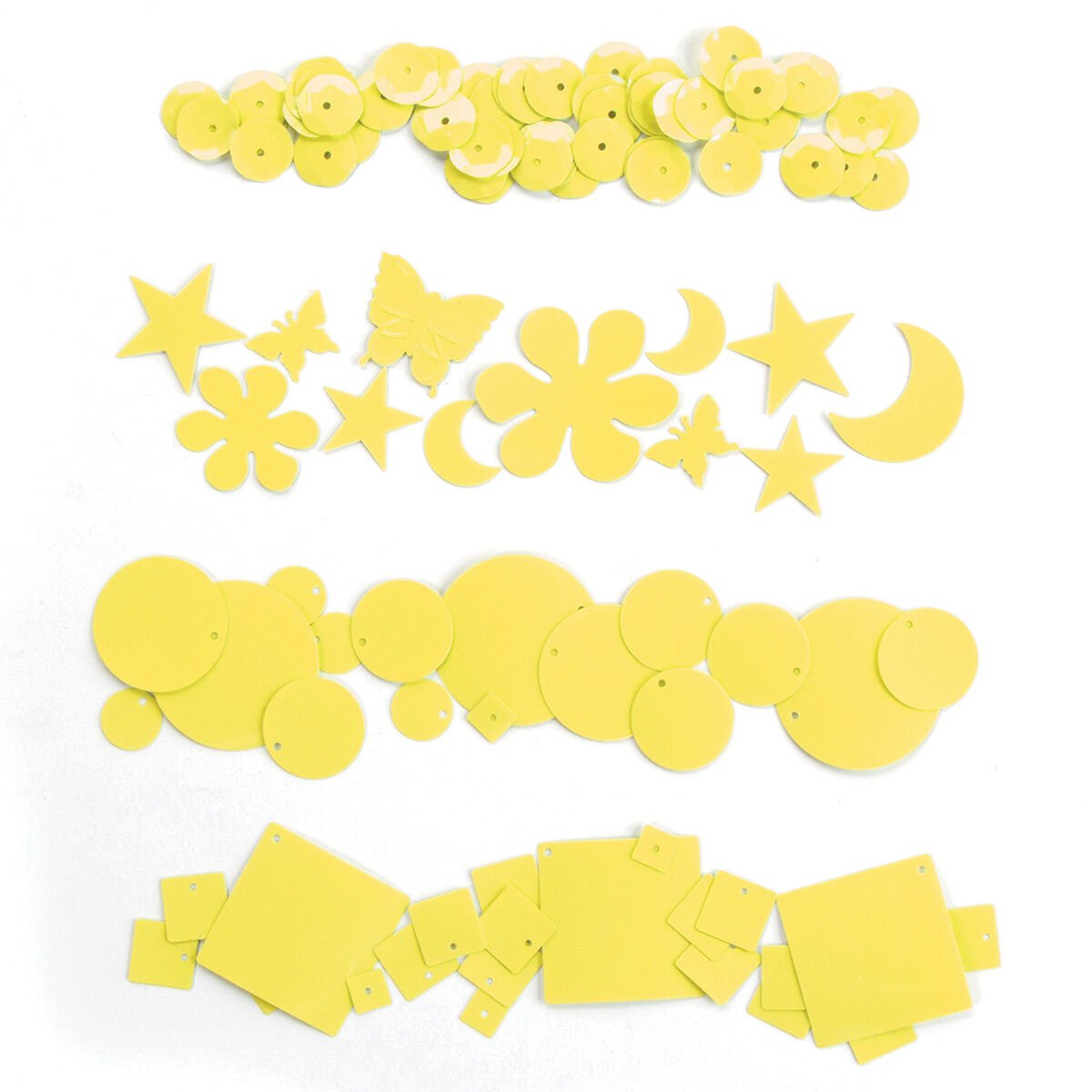 Dream Sequins Sequin Pack Cream Yellow
