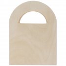 Darice Unfinished Wood Favor Box with Handle 4.25 Inches X 5.3 Inches
