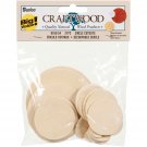 Darice Wood Turning Shapes Circles Assorted Sizes