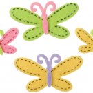 Darice Felties Stickers Butterflies with Stitches Assorted Sizes and Colors