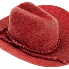 Darice Cowboy Hat with Rope Trim 1.25 Inches Red