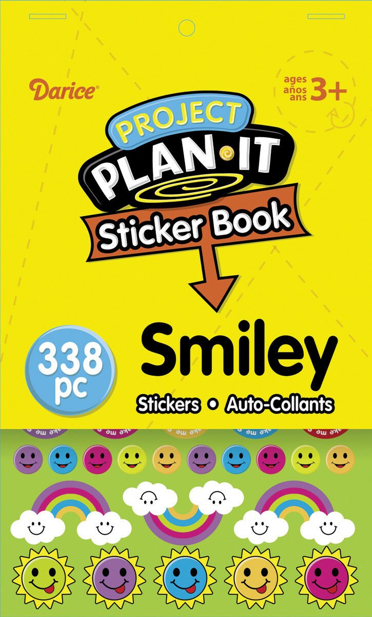 Darice Project plan It Sticker Book Smiley