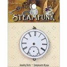 Darice Steampunk Solid Oak Pendant Watch Movement Silver