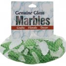 Darice Genuine Glass Marbles Green and Frost 1 lb
