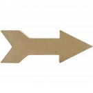 Darice Paper Mache Arrow 12 X 4 Inches with Feather End