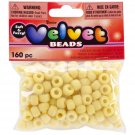 Darice Flocked Pony Beads Yellow 6mm X 9mmÂ 