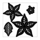 Darice Christmas Craft Dies Detailed Poinsettia Flowers