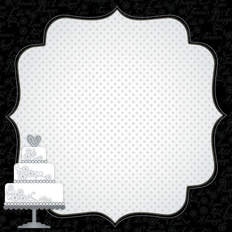 Darice Scrapbook Paper 3D Design Wedding 12 X 12 Inches
