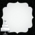 Darice Scrapbook Paper 3D Design Wedding 12 X 12 Inches