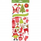 American Crafts Deck The Halls Collection Christmas Cardstock Stickers Icons