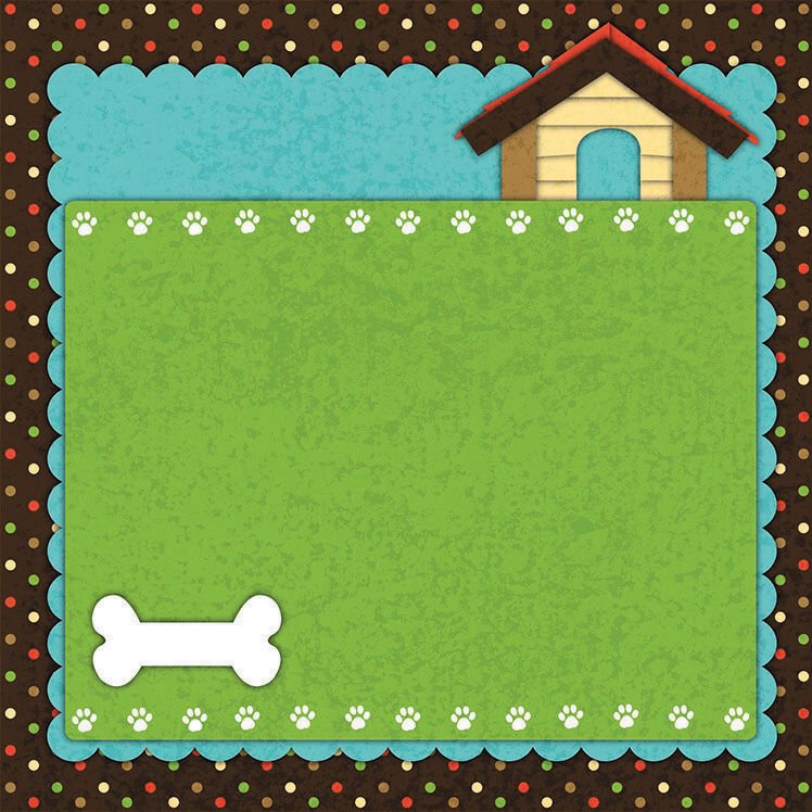 Darice Easy Peasy Page Layout W 3D Design Dog Design 12 x 12 1 Each
