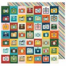 American Craft Go Now Go Collection 12 X 12 Double Sided Paper Action