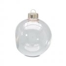 Darice Glass Flat Sided Shaped Ornament, Clear Glass, 2 5/8-Inch